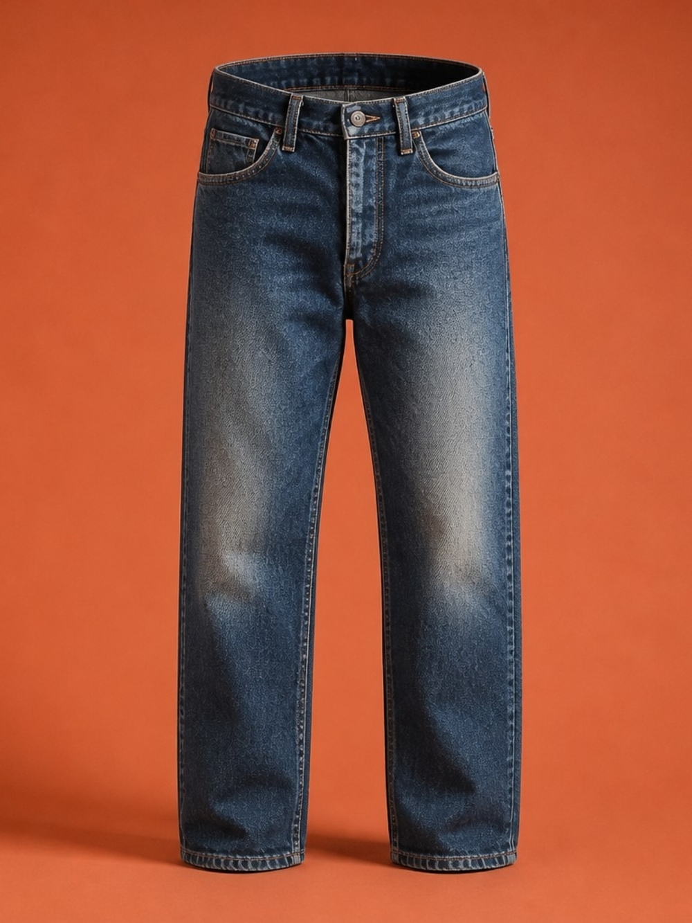 VTG Rustler Regular Fit Straight Leg Blue Denim Jeans SZ 34x30 100% Cotton 3004